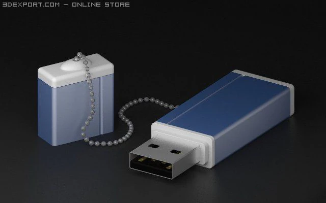 flash card 3D Model .c4d .max .obj .3ds .fbx .stl .blend 