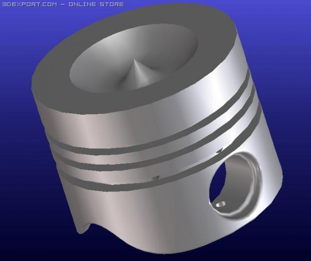piston 3D Model .c4d .max .obj .3ds .fbx .stl .blend 