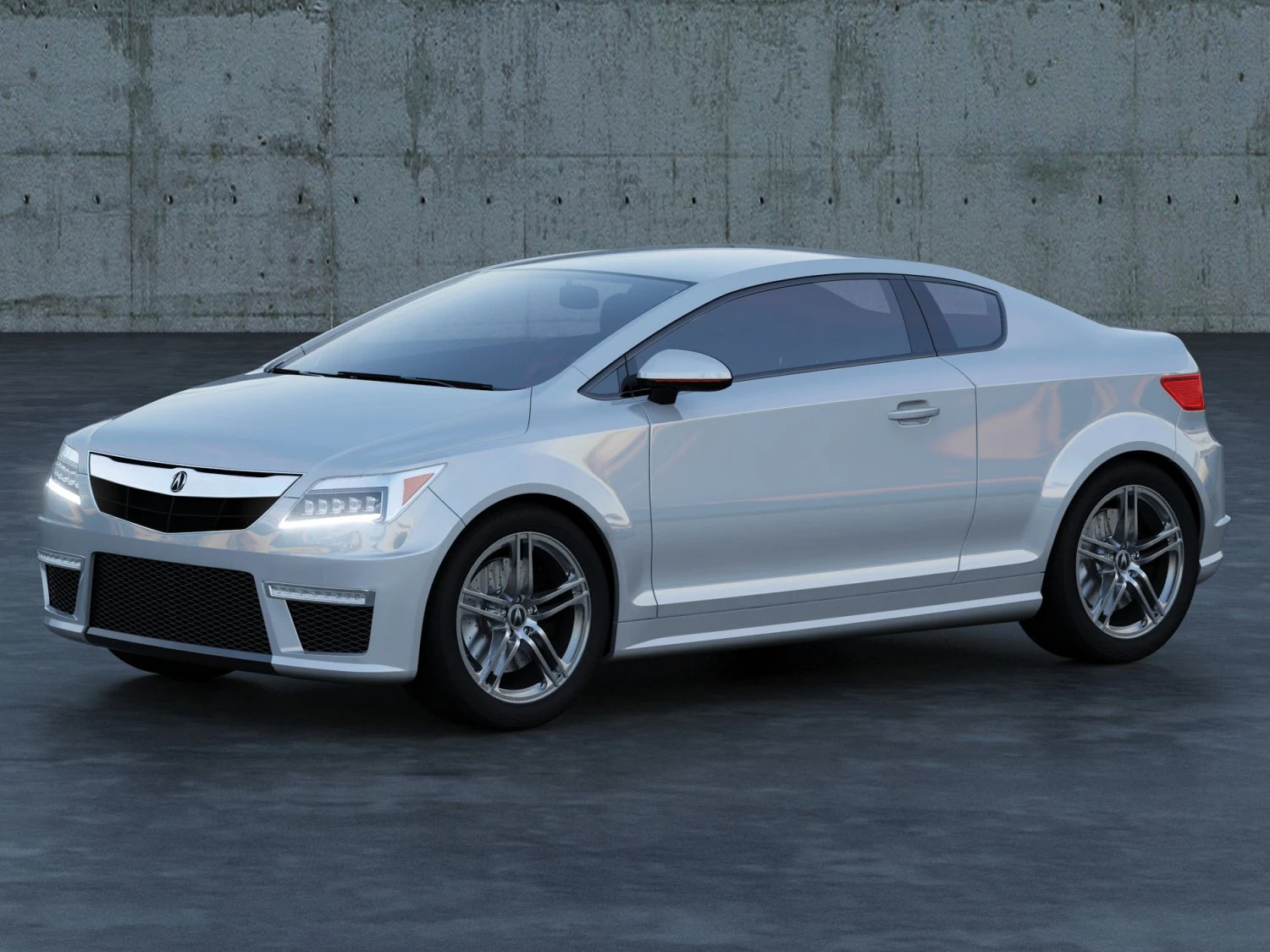 acura coupe concept a1 3D Model .c4d .max .obj .3ds .fbx .stl .blend