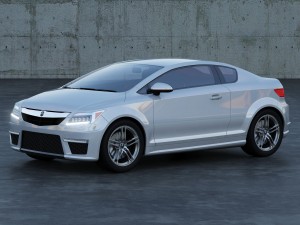 acura coupe concept a1 Model 3D