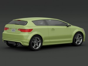 acura sportback concept a1 Modèle 3D
