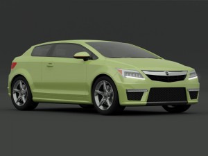 acura sportback concept a1 Modèle 3D