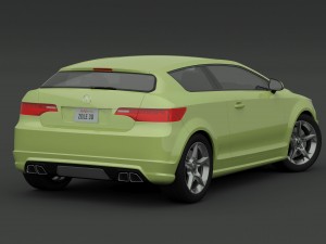 acura sportback concept a1 Modèle 3D