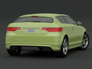 acura sportback concept a1 Modèle 3D