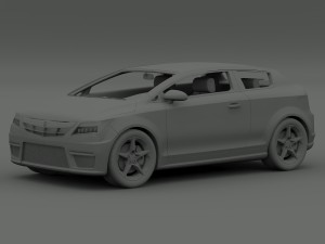 acura sportback concept a1 Modèle 3D