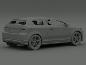 acura sportback concept a1 Modèle 3D