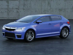 acura hatchback konsept a1 3D Model
