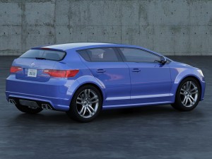 acura hatchback concept a1 3D 模型