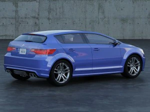 acura hatchback concept a1 3D Model