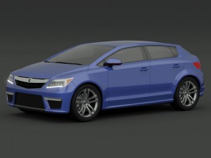 acura hatchback concept a1 3D 模型