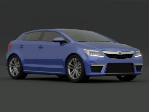 acura hatchback concept a1 3D 模型