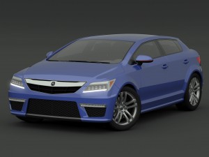 acura hatchback concept a1 3D 模型