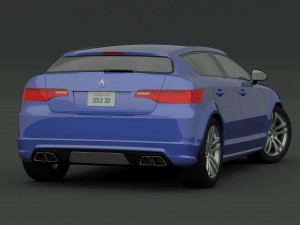 acura hatchback concept a1 3D 模型