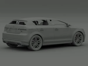 acura hatchback concept a1 3D Model