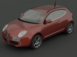 alfaromeo mito 2008 Modelo 3D