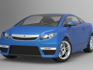 acura city car concept 3D 模型