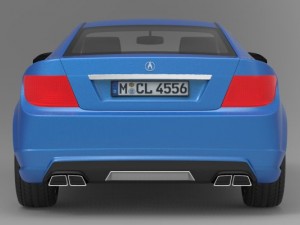 acura city car concept 3D 模型