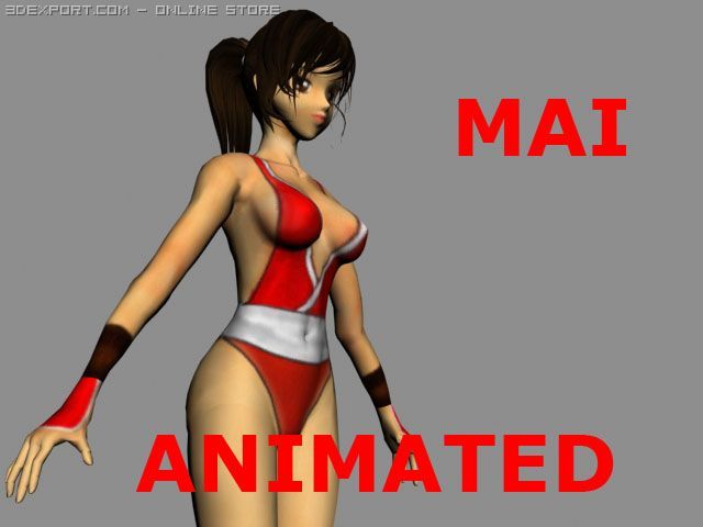 mai shiranui 3D Model .c4d .max .obj .3ds .fbx .stl .blend 