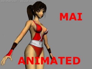 mai shiranui Modello 3D