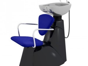 hair wash chair 3D Model