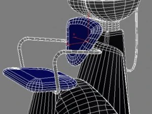 hair wash chair 3D Model