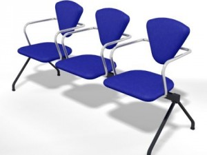 waiting room 3 seater 3D-Modell