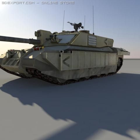 challenger2 3D Model .c4d .max .obj .3ds .fbx .stl .blend 