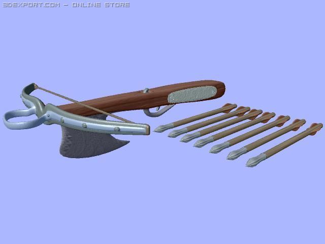 arbalet 3D 모델 .c4d .max .obj .3ds .fbx .stl .blend 