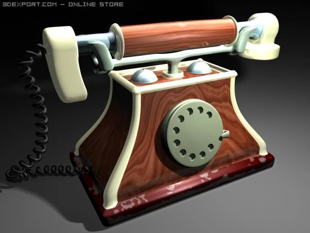 फ़ोन 3D मॉडल .c4d .max .obj .3ds .fbx .stl .blend 