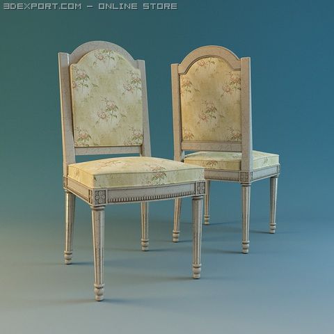 stul franchesco 3D 모델 .c4d .max .obj .3ds .fbx .stl .blend 