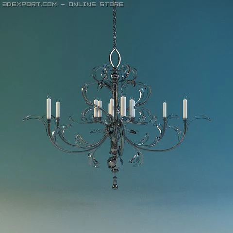 fineart lamps 01 3D Model .c4d .max .obj .3ds .fbx .stl .blend 