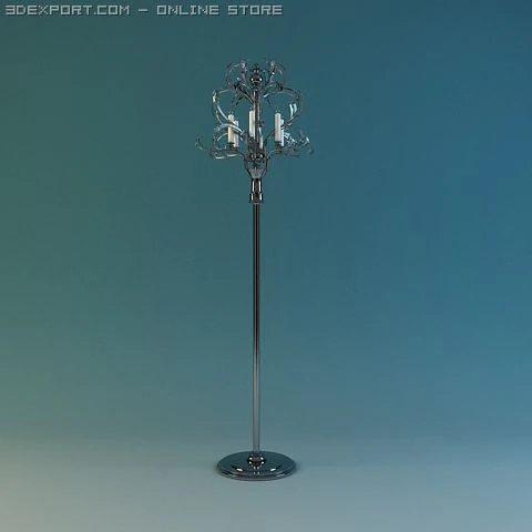 fineart lamps 02 3D Model .c4d .max .obj .3ds .fbx .stl .blend 