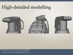 hand grenade 3D 모델