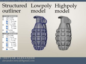hand grenade 3D 모델