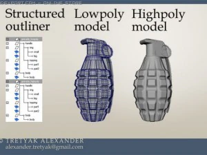 hand grenade 3D Model
