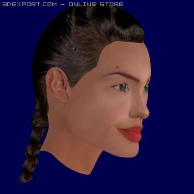 angelina jolie high quality 3d 3D मॉडल .c4d .max .obj .3ds .fbx .stl .blend 
