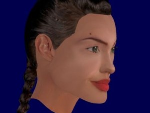 angelina jolie high quality 3d Modello 3D