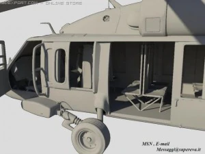 black hawk uh60a 3D Model