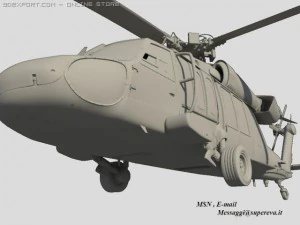 black hawk uh60a 3D Model