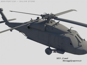 black hawk uh60a 3D Модель