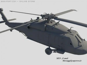 black hawk uh60a 3D Model