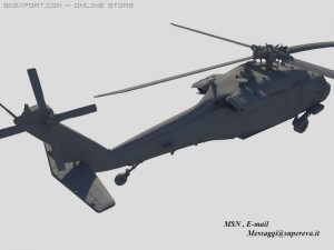 black hawk uh60a 3D Модель