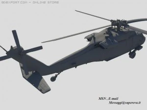 black hawk uh60a 3D Model
