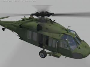 black hawk uh60a 3D Модель