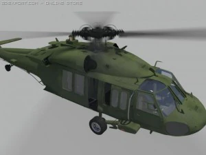 black hawk uh60a 3D Model