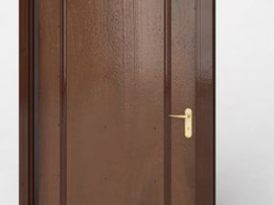 door wood Modelo 3D