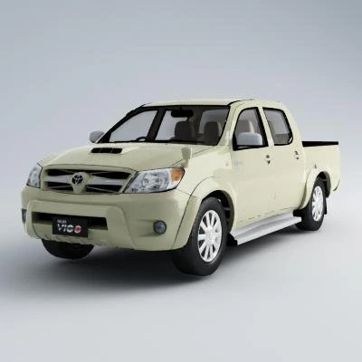 toyota vigo dcab 3D Model .c4d .max .obj .3ds .fbx .stl .blend 