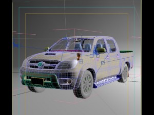 toyota vigo dcab 3D मॉडल