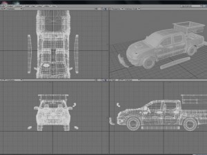 toyota vigo dcab 3D मॉडल