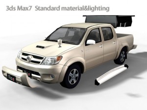 toyota vigo dcab 3D मॉडल